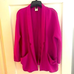 VERA MODA Relaxed Cardi-Style Fuschia Jacket